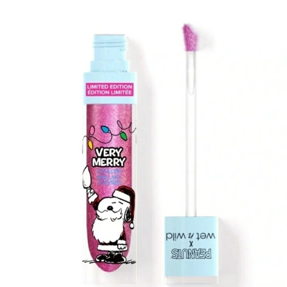 WET N Wild Peanuts Christmas Very Merry Lipgloss Christmas Pageant NEW NIP NWT - Picture 3 of 4